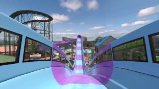 Breakers Edge Water Coaster Animated POV  Hersheypark [upl. by Ardnalac795]