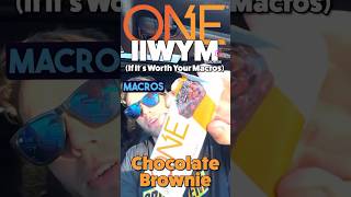 Protein Bar Review one1brands Chocolate Brownie proteinbar foodreview macros [upl. by Alisun406]