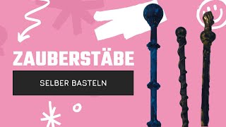 Zauberstäbe basteln DIY  So bastelst du Dir Deinen eigenen Zauberstab aus Holz [upl. by Jaimie326]