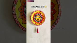 Paper plate painting ideas ✨ Paper plate craft ideas  Madhubani art✨ [upl. by Arawaj48]