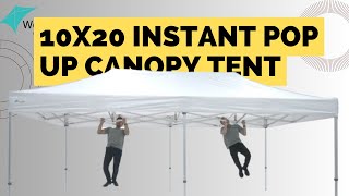 How to Setup and Store WESTSHADE 10X20 Instant Pop Up Canopy Tent [upl. by Gruber768]