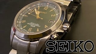 Seiko Alpinist with Strapcode Oyster Bracelet Impressions [upl. by Kcaz]