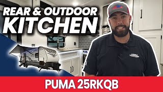 Outdoor amp Rear Kitchen  2022 Palomino Puma 25RKQB  Fun Town RV [upl. by Leiuqese]