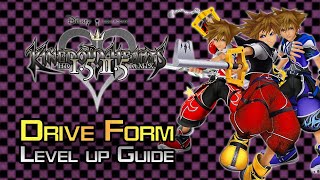 Kingdom Hearts HD 25 ReMIX EFFICIENT Drive Leveling Guide [upl. by Dis]