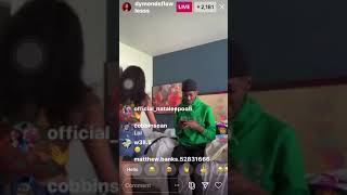 Dymond flawless twerking on live going crazy dancing and singing😨 [upl. by Ervin]