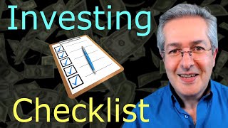 Investment Checklist [upl. by Baelbeer]