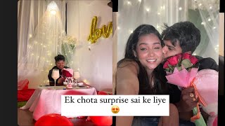 Sai ko diya surprise 😍  aur vo rone laga 🫣😁 saipriya [upl. by Chadbourne]