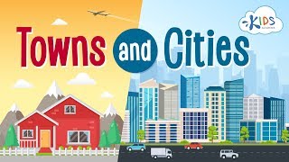 Towns and Cities Urban and Rural Communities  Social Studies for Kindergarten  Kids Academy [upl. by Ispep]