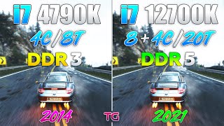 i7 4790K vs i7 12700K  7 Years Difference [upl. by Anerbes]