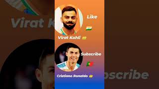 Virat Kohli 👑 fans like Cristiano Ronaldo 👑 fans subscribe 🇮🇳🇵🇹 [upl. by Latvina]