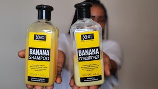 XHC BANANA SHAMPOO amp CONDITIONER REVIEW AND AFFORDABLE 😉 [upl. by Darum]