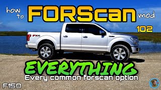 Forscan 102 everything you can mod on ford f150 [upl. by Ecyob]