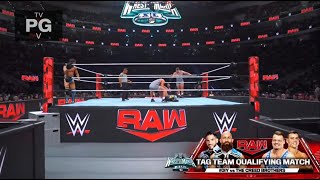 Ciampa amp Gargano Vs Creed Brothers Oportunidad Títulos en Parejas Parte 2  Raw 18032024 Español [upl. by Elyl]