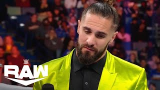 Seth Rollins Addresses His Future  WWE Raw Highlights 12224  WWE on USA [upl. by Hesther305]