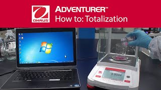 How to Totalization  OHAUS Adventurer™ Analytical Laboratory Balances [upl. by Lempres]