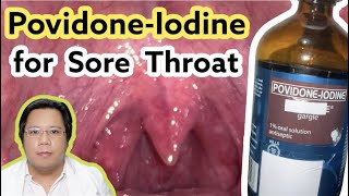 How to use Povidone  Iodine for Sore Throat  Mouthwash [upl. by Zwick]