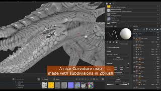 Nice curvature map in Zbrush [upl. by Balac]