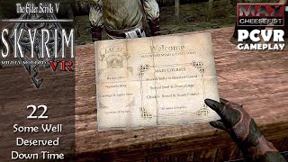 SKYRIM VR  22 Some Well Deserved Down Time  PCVR Gameplay [upl. by Skylar564]