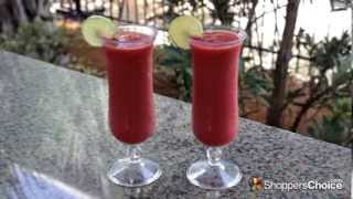 How to make a Strawberry Daiquiri  New Orleans Style Drink Recipe  Tailgator Gas Powered Blender [upl. by Terhune]