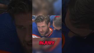 Apparently he just had cramps 🤷🏼‍♂️ Canucks Oilers NHL Hockey [upl. by Ahsini]