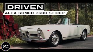 ALFA ROMEO 2600 Spider 1965  Test drive in top gear  Engine sound  SCC TV [upl. by Mharg81]