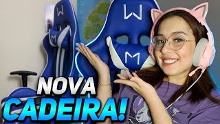 UNBOXING DA MINHA NOVA CADEIRA GAMER Sense Viper Warrior [upl. by Abran600]