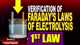 Faradayquots First Law Verification of Faradayquots first law of electrolysis [upl. by Sachs776]