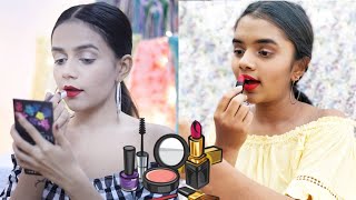 Recreating Komal Pandeys Makeuplook thebrowndaughter [upl. by Kcirderfla104]