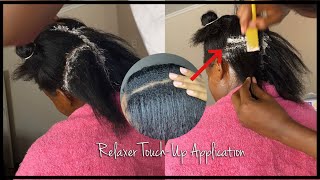 Relaxer Application Step by Step How to Properly Apply Relaxer for a TouchUp [upl. by Bakki47]