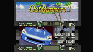 OutRunners Genesis  Mega Drive Playthrough [upl. by Anurag375]