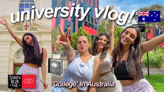 What University is REALLY like in Australia  COLLEGE VLOG Swinburne University of Technology [upl. by Nairehs]