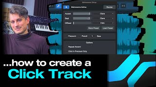 How to Create and Render a Click Track in Studio One  PreSonus [upl. by Aklam32]