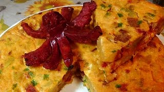 tortilla de patatas con chorizo [upl. by Burkhard21]