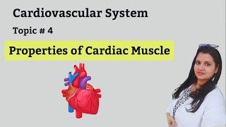 Properties of cardiac muscle Physiology physiology learning neet pg [upl. by Keeton]