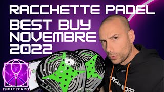 RACCHETTE PADEL  MIGLIORI OFFERTE DI NOVEMBRE [upl. by Brunhild]