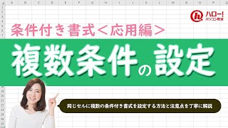 同じセルに複数の条件付き書式を設定しよう！｜業務効率UP！パソコン時短スキル講座 [upl. by Dymphia911]