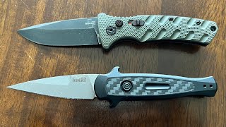 Boker Strike Mini Vs Kershaw Launch 12 [upl. by Abagael]