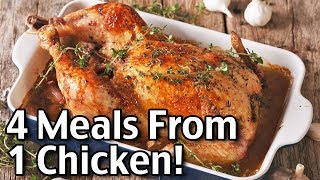 Leftover Rotisserie Chicken Recipes 4 Meals From One Chicken [upl. by Zeugirdor282]