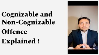 Cognizable and Noncognizable offence law india [upl. by Krongold464]