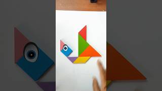 easy tangram shapessatisfyingart youtubeshorts artandcraft artvideos artoftheday colormixing [upl. by Elery]