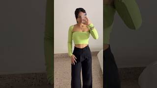 Wide Leg Trousers Link in community shorts new myntra meesho meeshohaul haul ootd trending [upl. by Naro]