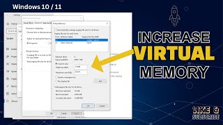 How to Increase Virtual Memory on Windows 10 11 🚀 [upl. by Ripleigh]