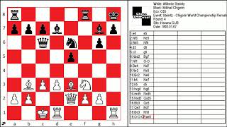 Wilhelm Steinitz vs Mikhail Chigorin 10 C65 World Championship Rematch Havana CUB 1892 [upl. by Shuman563]