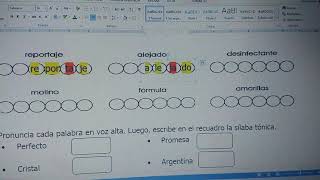 Ortografía 1 4to sílaba tónica y átona Parte 2 [upl. by Ereynihc]