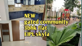 full wood work flat gated community  flat for sale [upl. by Sivrep]