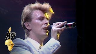 David Bowie  Heroes Live Aid 1985 [upl. by Eenaej498]