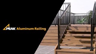 Peak Aluminum Railing  Stair Railing Installation [upl. by Rosabelle977]