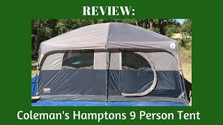 REVIEW Colemans 9 Person Hamptons Tent [upl. by Rois428]