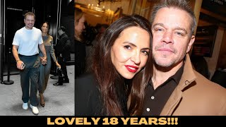 Exclusive quotMatt Damon and Wife Lucianas Sweet NYFW Moment at Hermes Showquot [upl. by Lexie]