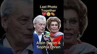 Alain Delon Last photo With Sophia Loren alaindelon Sophialoren antesedepois beforeandafter [upl. by Annaihs187]